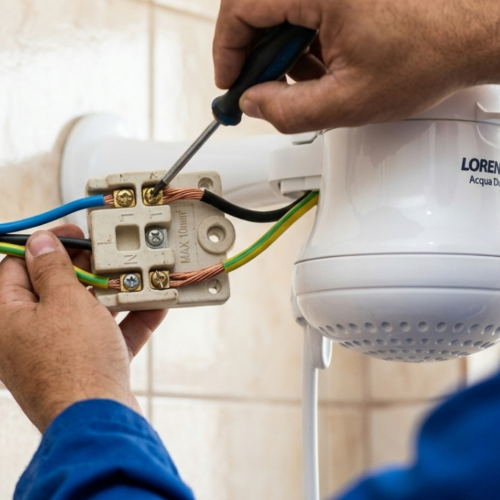 Instalação de chuveiro elétrico residencial por Magno Alves